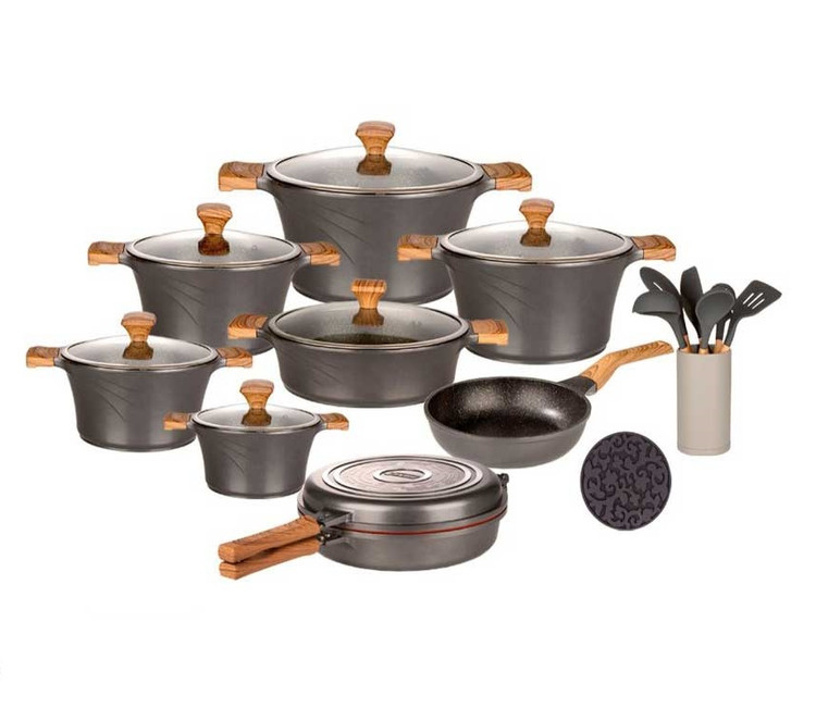 سرویس 28 پارچه سزار (تیتانیوم) درب سیلیکون جدید