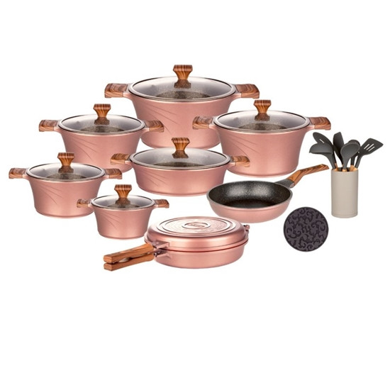 سرویس 23 پارچه سزار (تیتانیوم) درب پیرکس T