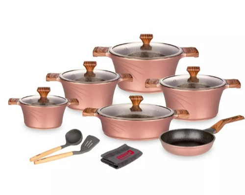 سرویس 14 پارچه سزار (تیتانیوم) - درب پیرکس T