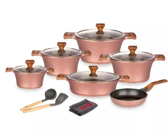 سرویس 14 پارچه سزار (تیتانیوم) - درب پیرکس T