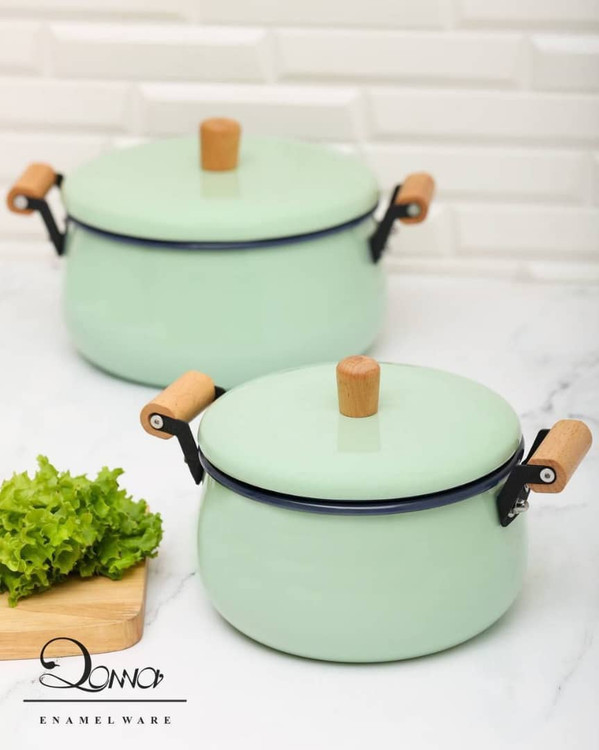 سرویس قابلمه لعابی Donna ( رنگ سبز )