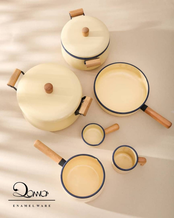 سرویس قابلمه لعابی Donna ( رنگ کرم )