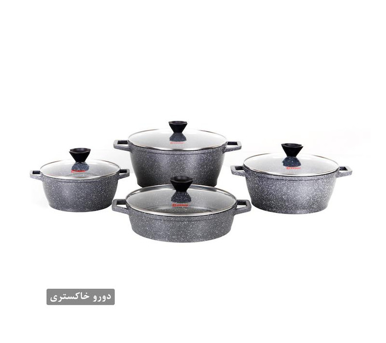 سرویس 8 پارچه ورونا (گرانیت) - درب پیرکس